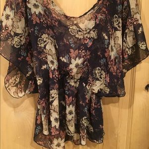 Wet seal see through top